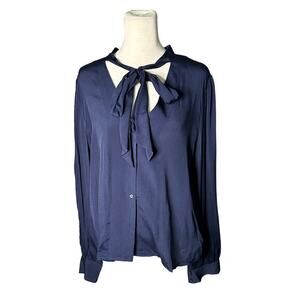 Reset by Jane Bow Tie Blouse Size Medium